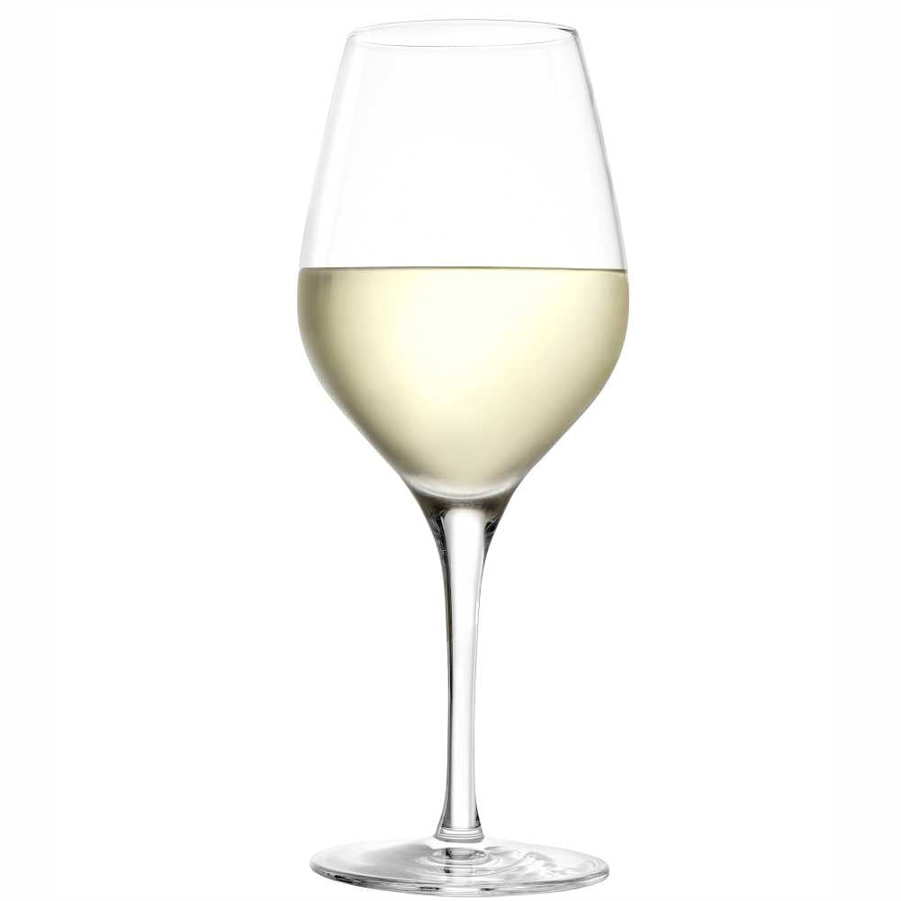 Elegant Narrow Bowl White Wine Glass 11 ¾ oz