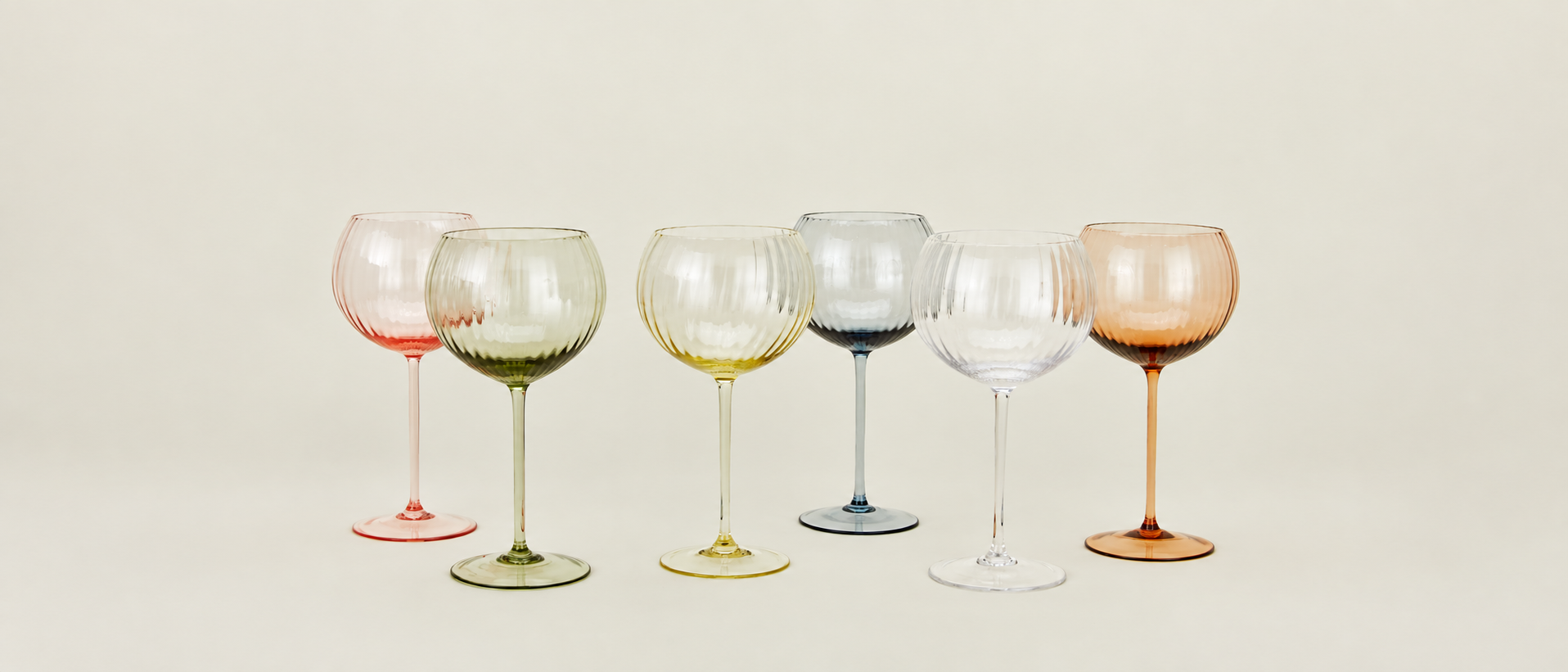 Everyday glassware setting
