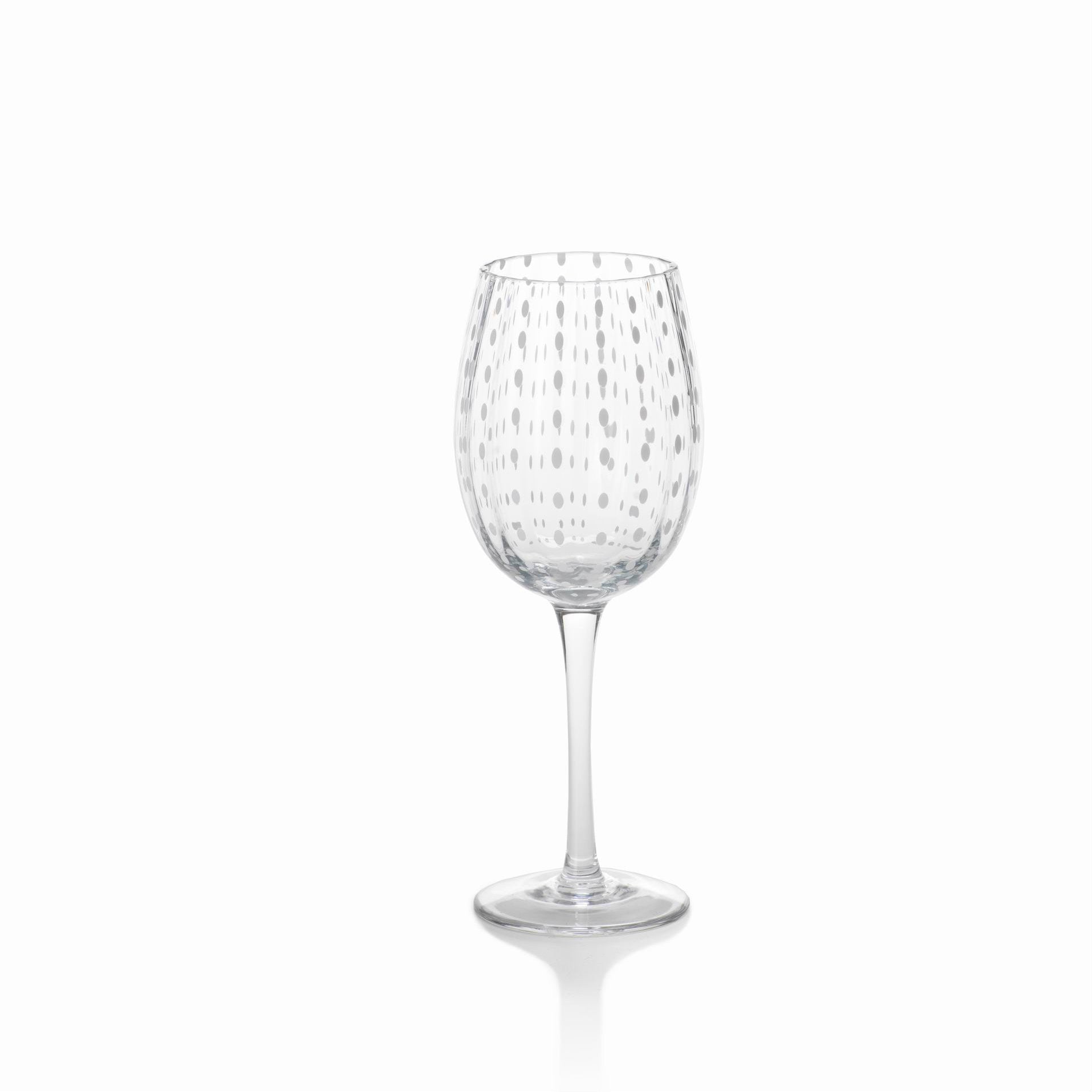 White Dot Glassware Set of 6 - Image 5