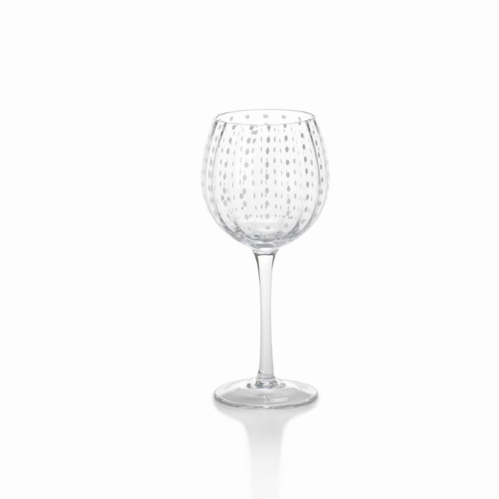 White Dot Glassware Set of 6