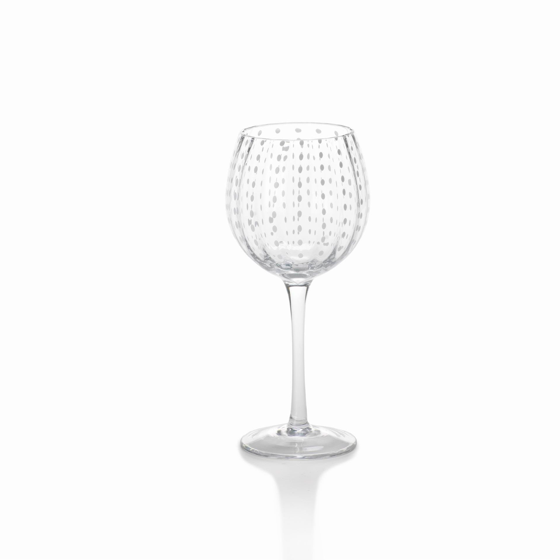 White Dot Glassware Set of 6
